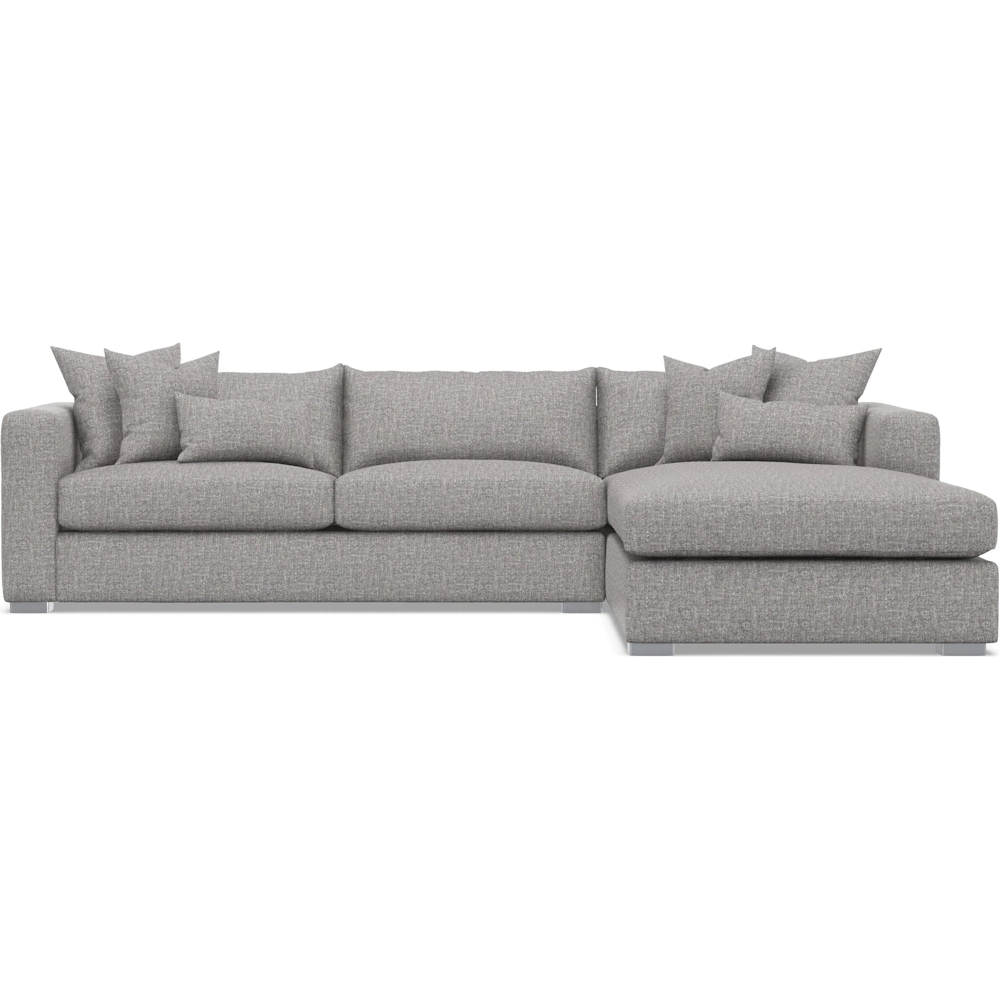 Helena 2-Piece Fabric Sectional by Bernhardt in stainless steel. Made from unique in a unique style.