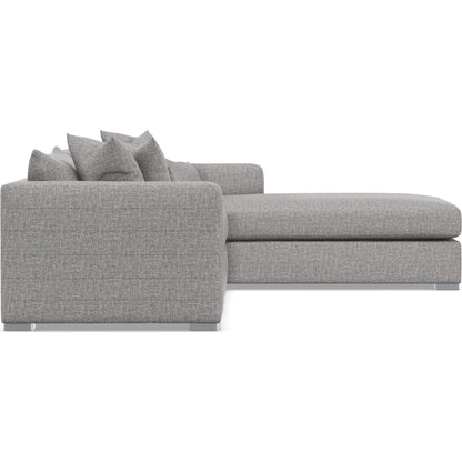 Helena 2-Piece Fabric Sectional by Bernhardt in stainless steel. Made from unique in a unique style.