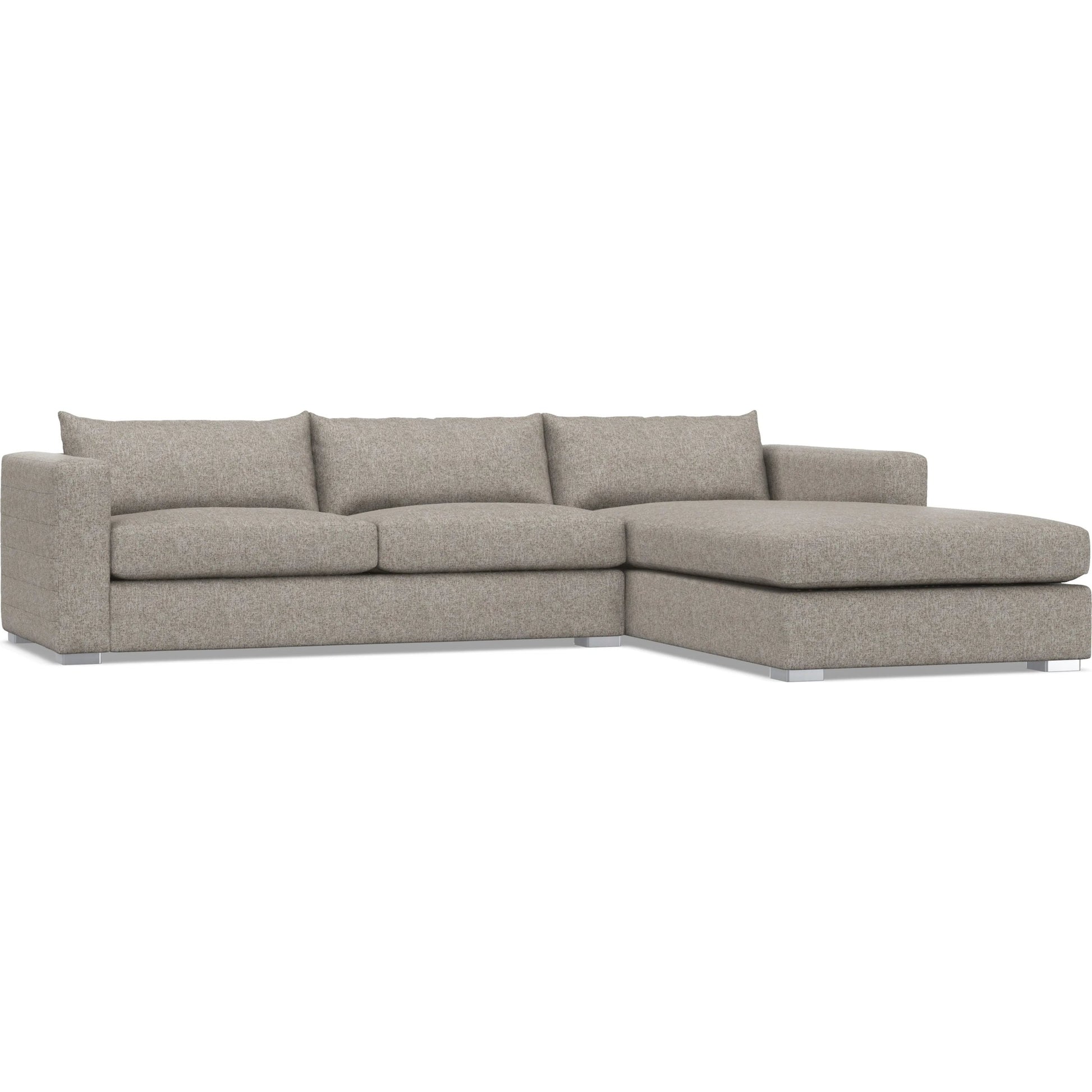 Helena 2-Piece Fabric Sectional by Bernhardt in stainless steel. Made from unique in a unique style.