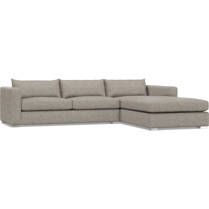 Helena 2-Piece Fabric Sectional by Bernhardt in stainless steel. Made from unique in a unique style.