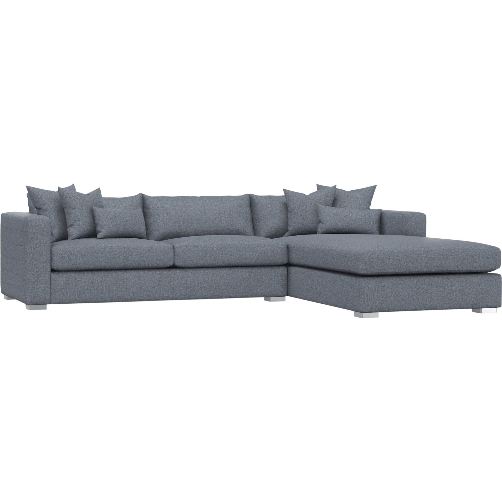 Helena 2-Piece Fabric Sectional by Bernhardt in stainless steel. Made from unique in a unique style.