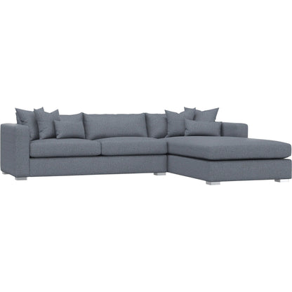 Helena 2-Piece Fabric Sectional by Bernhardt in stainless steel. Made from unique in a unique style.
