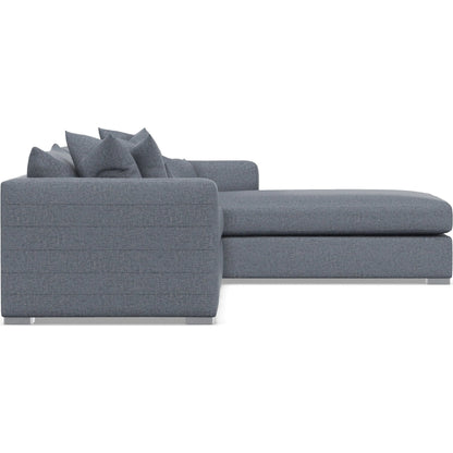 Helena 2-Piece Fabric Sectional by Bernhardt in stainless steel. Made from unique in a unique style.