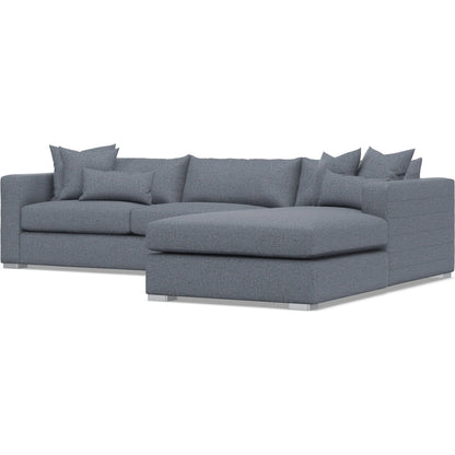 Helena 2-Piece Fabric Sectional by Bernhardt in stainless steel. Made from unique in a unique style.