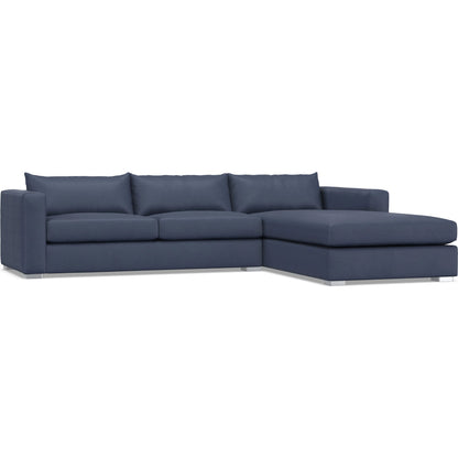 Helena 2-Piece Fabric Sectional by Bernhardt in stainless steel. Made from unique in a unique style.