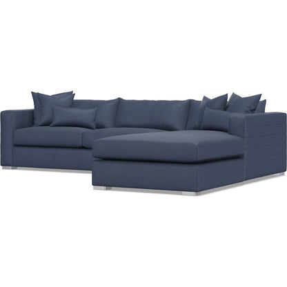 Helena 2-Piece Fabric Sectional by Bernhardt in stainless steel. Made from unique in a unique style.