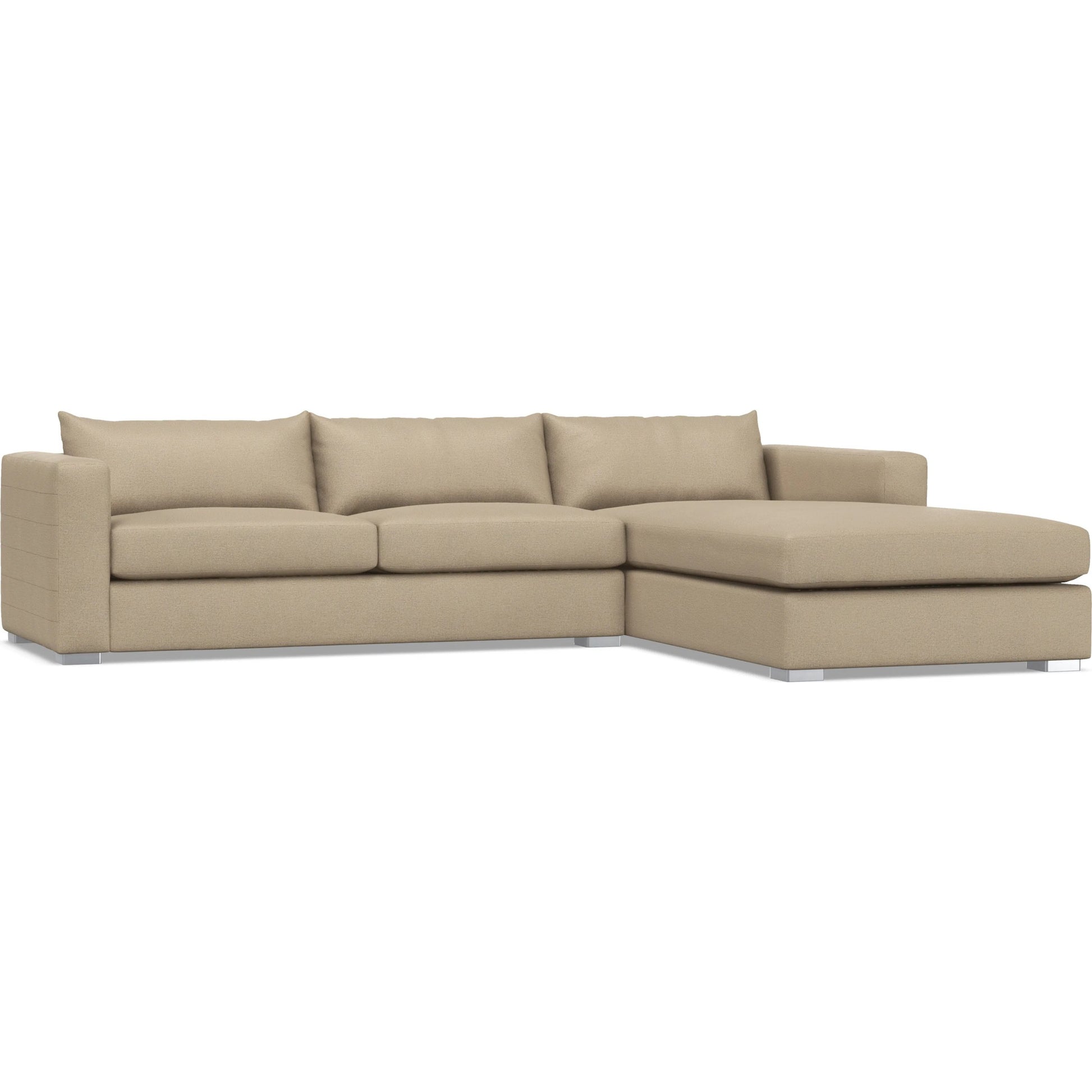 Helena 2-Piece Fabric Sectional by Bernhardt in stainless steel. Made from unique in a unique style.