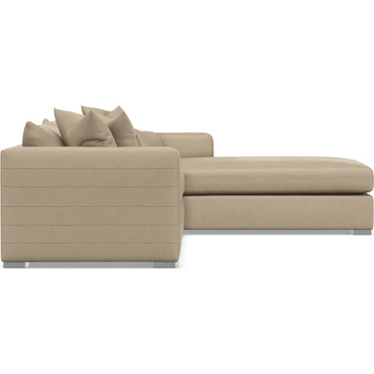 Helena 2-Piece Fabric Sectional by Bernhardt in stainless steel. Made from unique in a unique style.