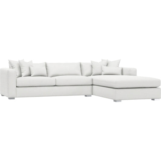 Helena 2-Piece Fabric Sectional by Bernhardt in stainless steel. Made from unique in a unique style.