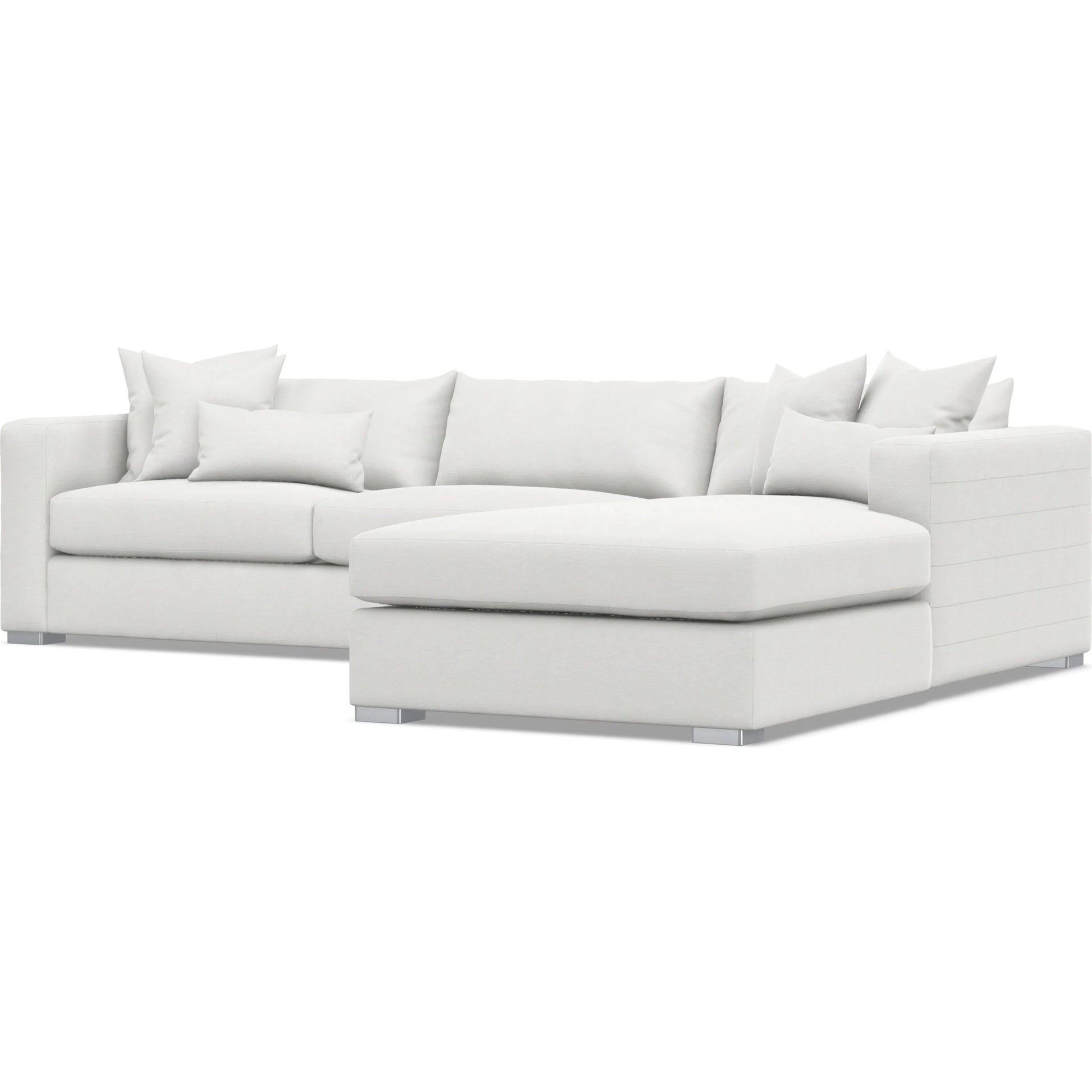 Helena 2-Piece Fabric Sectional by Bernhardt in stainless steel. Made from unique in a unique style.