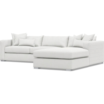 Helena 2-Piece Fabric Sectional by Bernhardt in stainless steel. Made from unique in a unique style.