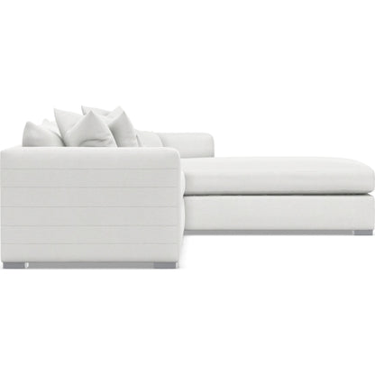 Helena 2-Piece Fabric Sectional by Bernhardt in stainless steel. Made from unique in a unique style.