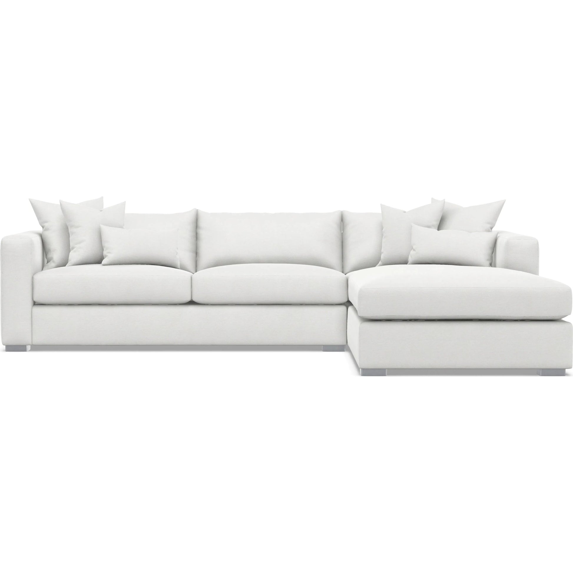 Helena 2-Piece Fabric Sectional by Bernhardt in stainless steel. Made from unique in a unique style.