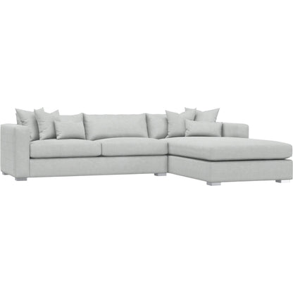 Helena 2-Piece Fabric Sectional by Bernhardt in stainless steel. Made from unique in a unique style.