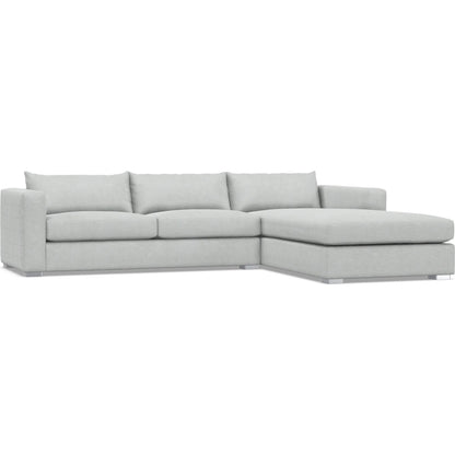 Helena 2-Piece Fabric Sectional by Bernhardt in stainless steel. Made from unique in a unique style.