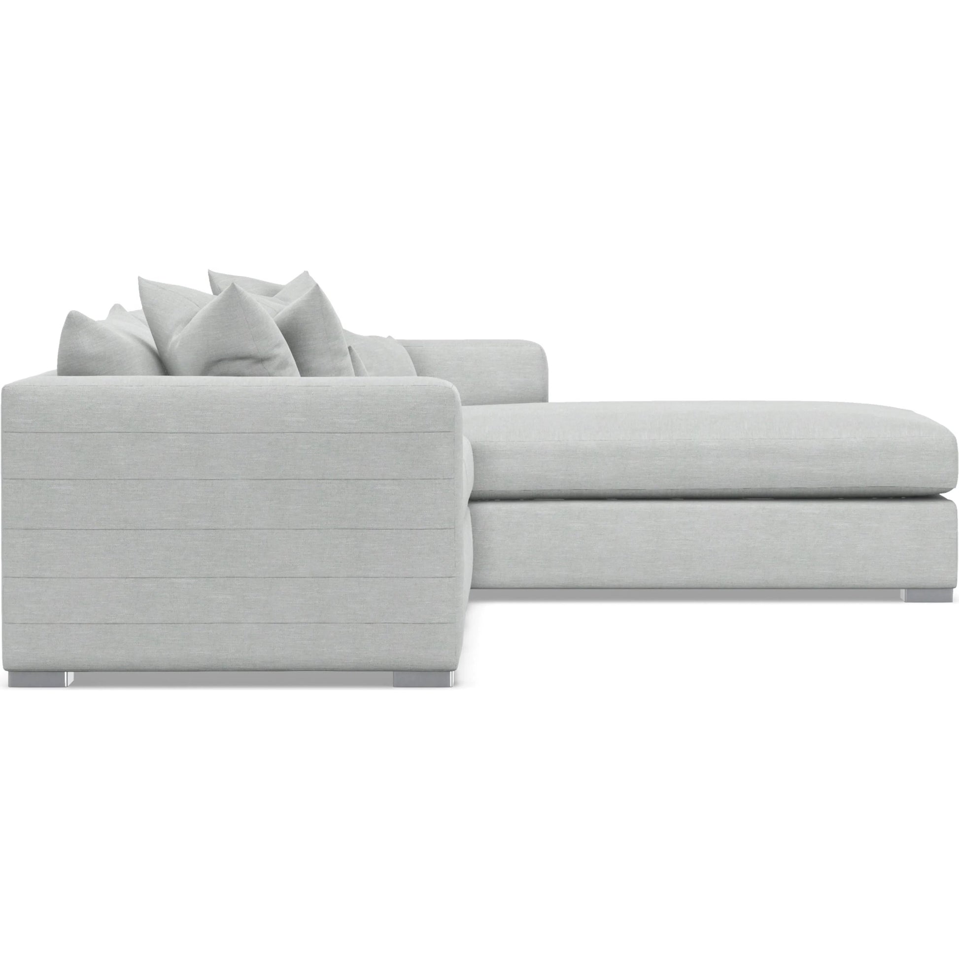Helena 2-Piece Fabric Sectional by Bernhardt in stainless steel. Made from unique in a unique style.