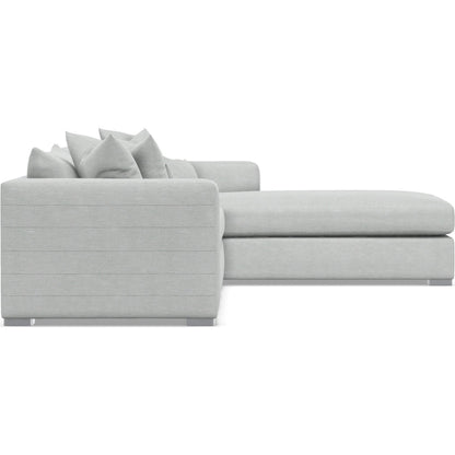 Helena 2-Piece Fabric Sectional by Bernhardt in stainless steel. Made from unique in a unique style.