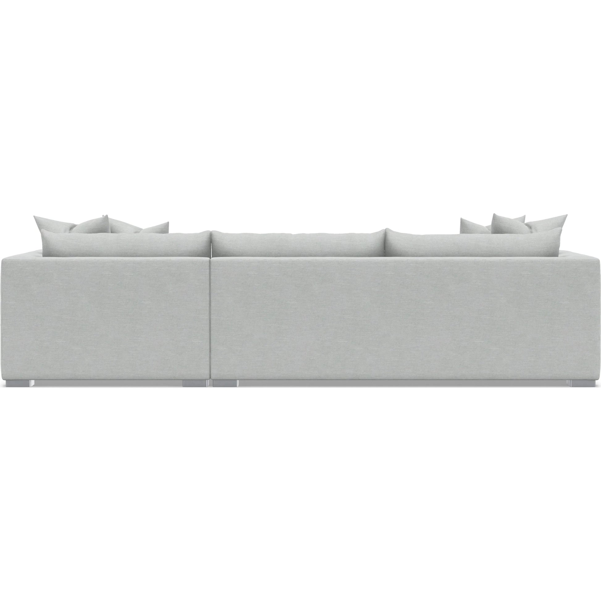 Helena 2-Piece Fabric Sectional by Bernhardt in stainless steel. Made from unique in a unique style.