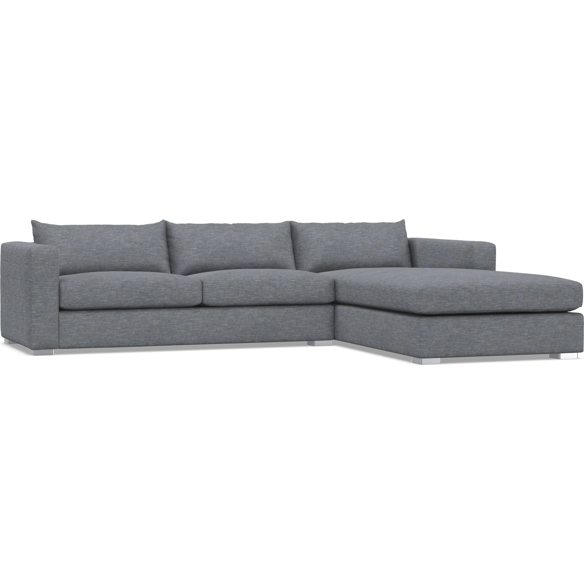 Helena 2-Piece Fabric Sectional by Bernhardt in stainless steel. Made from unique in a unique style.