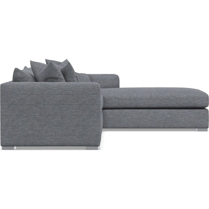 Helena 2-Piece Fabric Sectional by Bernhardt in stainless steel. Made from unique in a unique style.