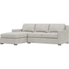 Soft Grey Chenille / Left Hand Facing