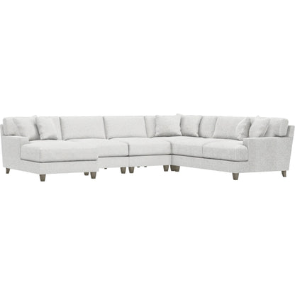 Mila 5-Piece Fabric Sectional by Bernhardt in wdf, 789 portobello. Made from unique in a unique style.
