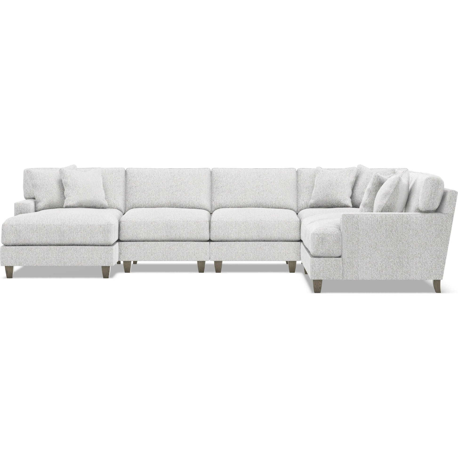 Mila 5-Piece Fabric Sectional by Bernhardt in wdf, 789 portobello. Made from unique in a unique style.