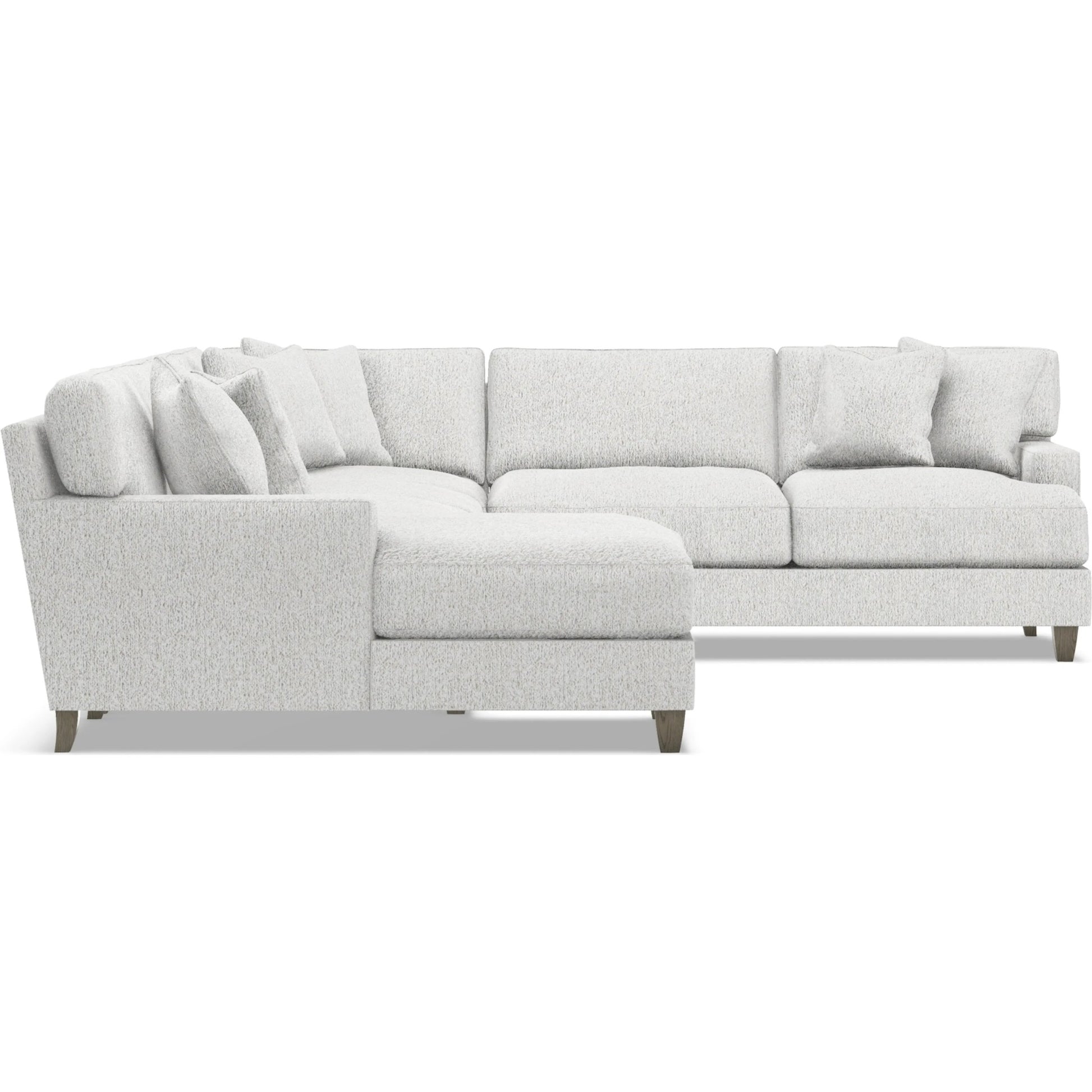 Mila 5-Piece Fabric Sectional by Bernhardt in wdf, 789 portobello. Made from unique in a unique style.