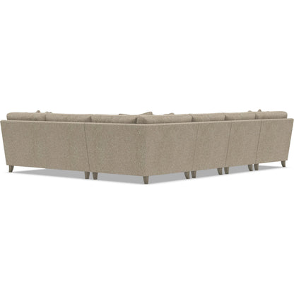Mila 5-Piece Fabric Sectional by Bernhardt in wdf, 789 portobello. Made from unique in a unique style.