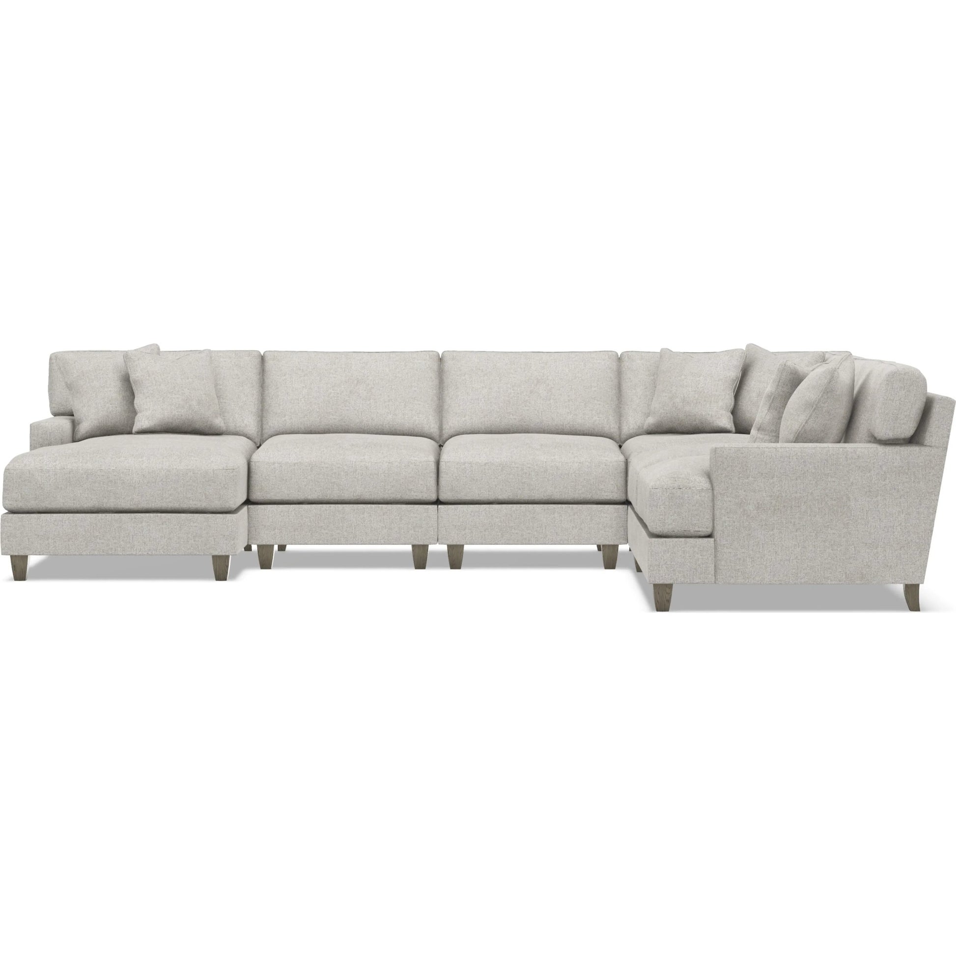 Mila 5-Piece Fabric Sectional by Bernhardt in wdf, 789 portobello. Made from unique in a unique style.