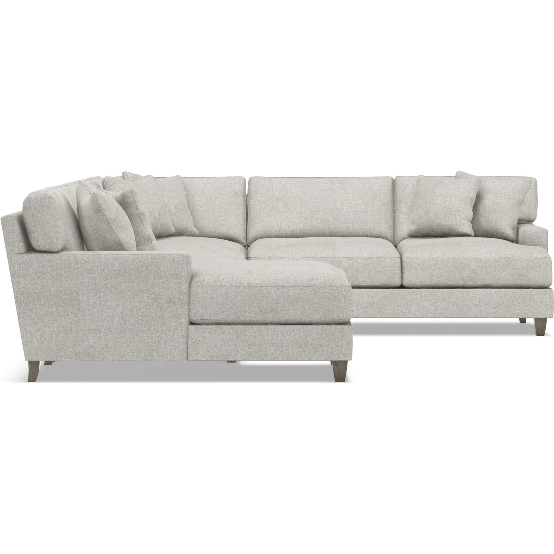 Mila 5-Piece Fabric Sectional by Bernhardt in wdf, 789 portobello. Made from unique in a unique style.