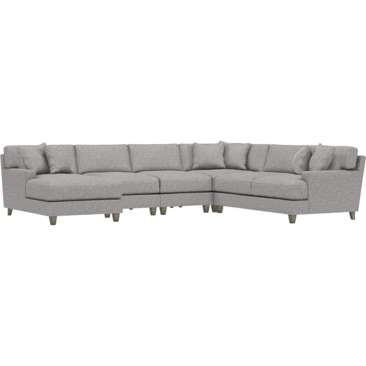 Mila 5-Piece Fabric Sectional by Bernhardt in wdf, 789 portobello. Made from unique in a unique style.
