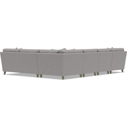 Mila 5-Piece Fabric Sectional by Bernhardt in wdf, 789 portobello. Made from unique in a unique style.