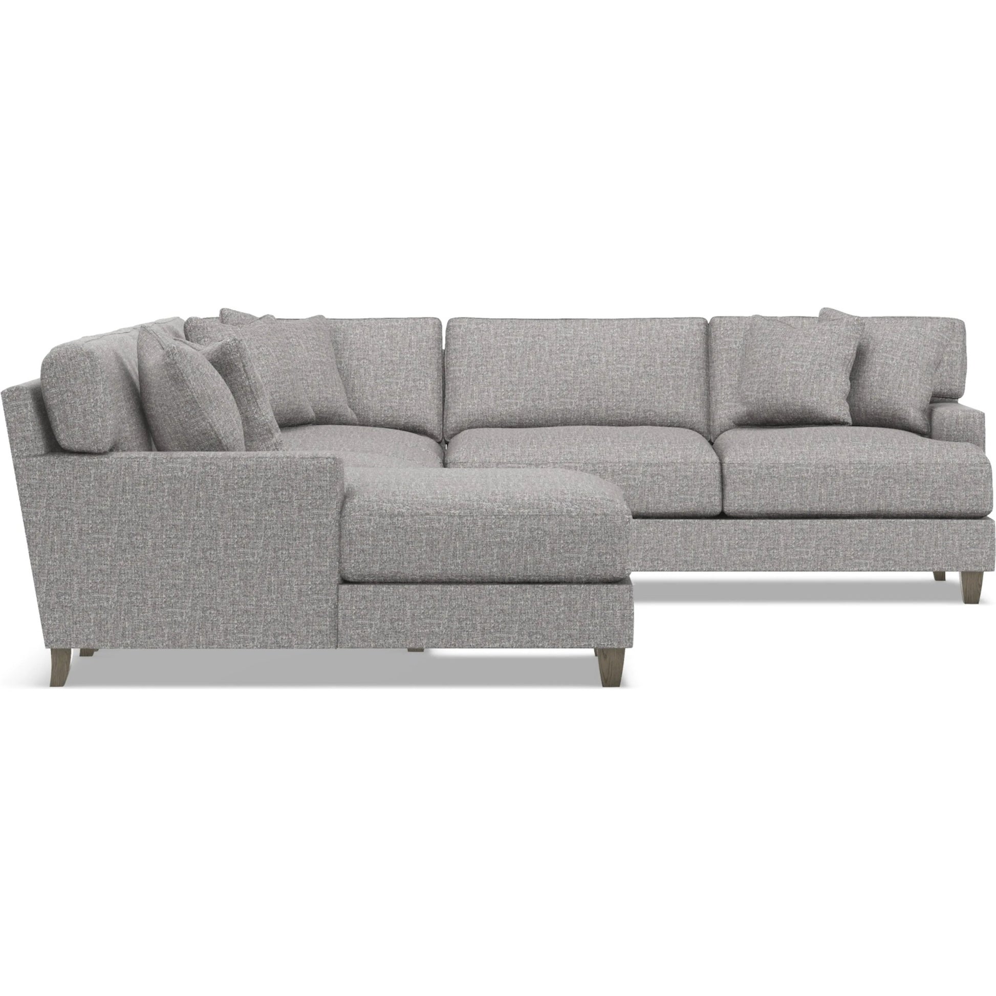 Mila 5-Piece Fabric Sectional by Bernhardt in wdf, 789 portobello. Made from unique in a unique style.