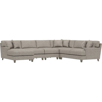Mila 5-Piece Fabric Sectional by Bernhardt in wdf, 789 portobello. Made from unique in a unique style.