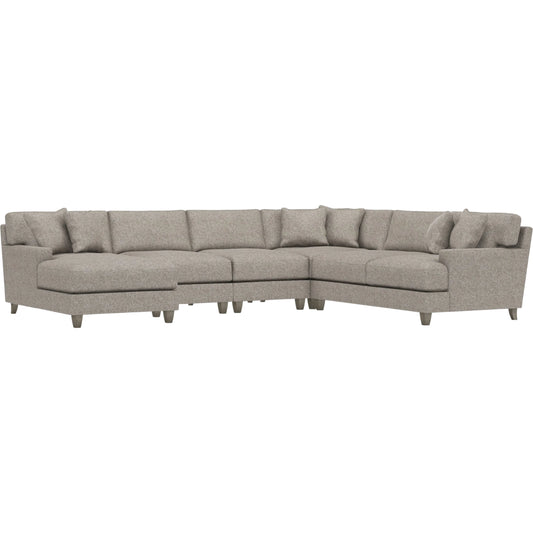 Mila 5-Piece Fabric Sectional by Bernhardt in wdf, 789 portobello. Made from unique in a unique style.