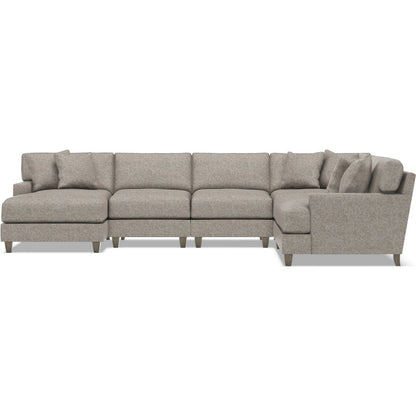 Mila 5-Piece Fabric Sectional by Bernhardt in wdf, 789 portobello. Made from unique in a unique style.