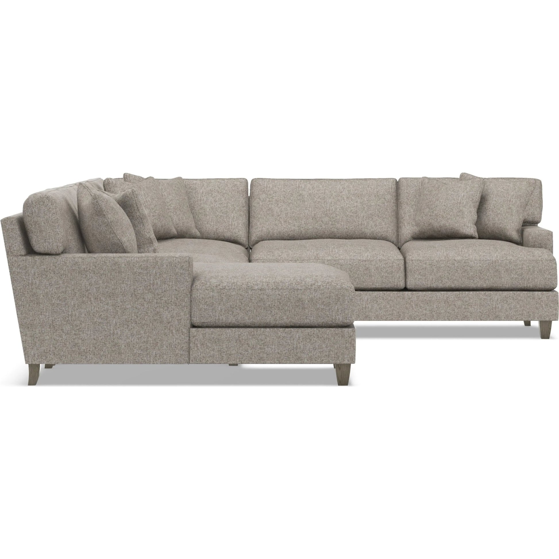 Mila 5-Piece Fabric Sectional by Bernhardt in wdf, 789 portobello. Made from unique in a unique style.
