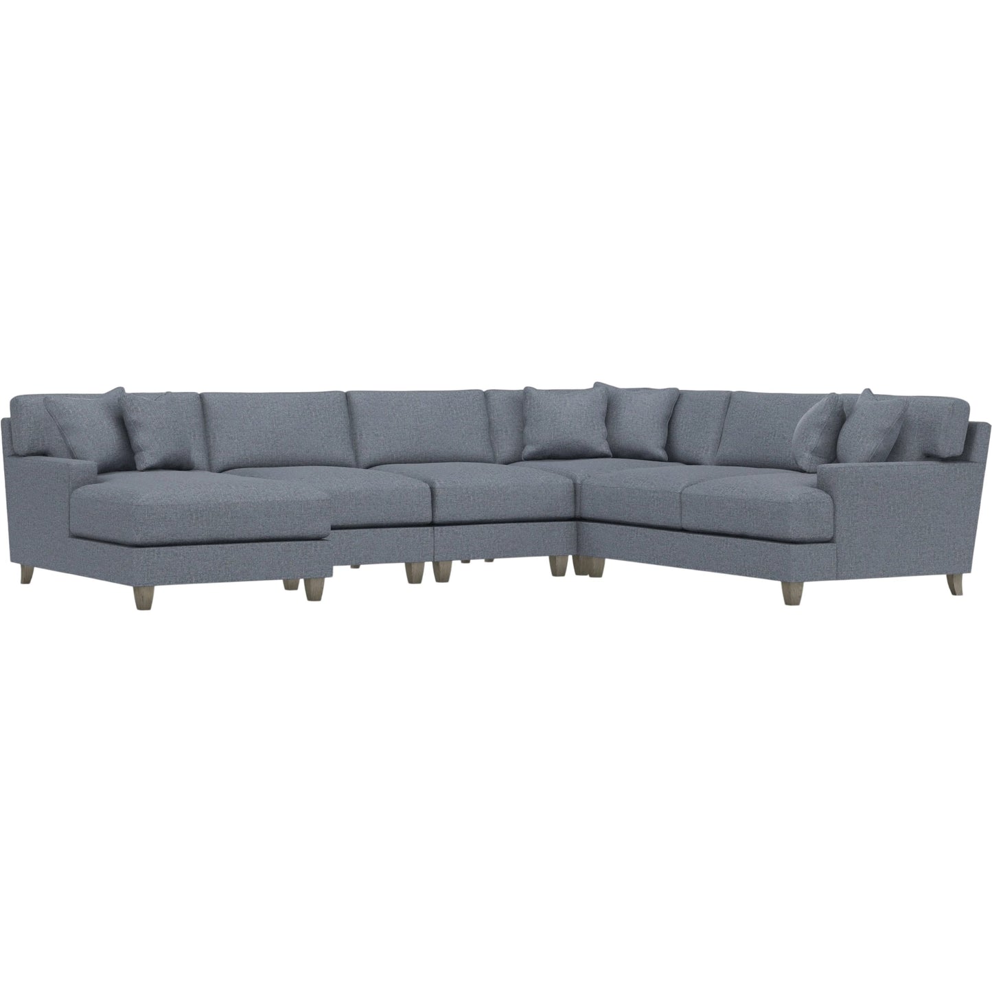025 SI-2634509 | Primary Silo | Mila 5-Piece Fabric Sectional by Bernhardt in wdf, 789 portobello. Made from unique in a unique style.