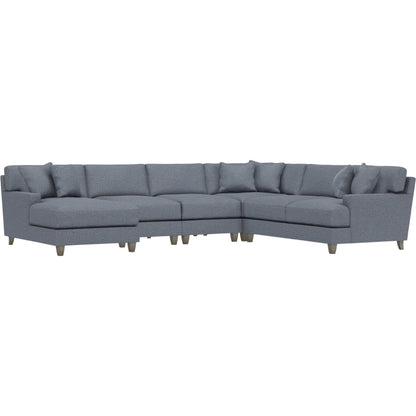Mila 5-Piece Fabric Sectional by Bernhardt in wdf, 789 portobello. Made from unique in a unique style.