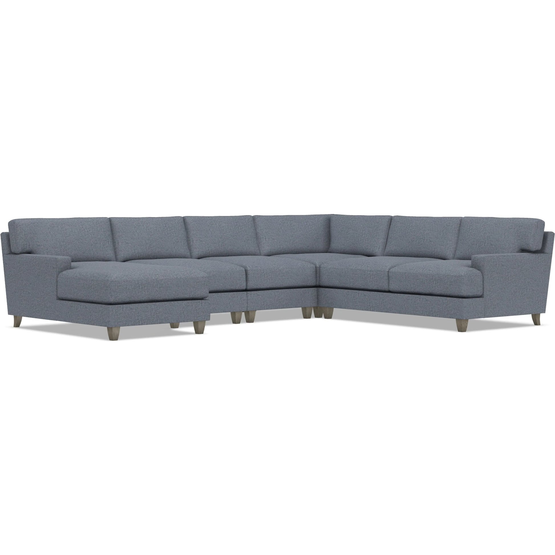 Mila 5-Piece Fabric Sectional by Bernhardt in wdf, 789 portobello. Made from unique in a unique style.