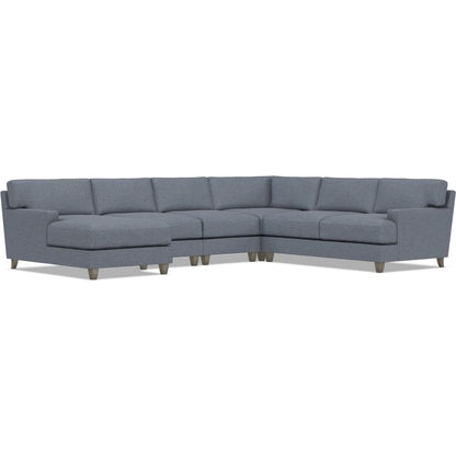 Mila 5-Piece Fabric Sectional by Bernhardt in wdf, 789 portobello. Made from unique in a unique style.