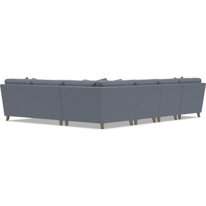 Mila 5-Piece Fabric Sectional by Bernhardt in wdf, 789 portobello. Made from unique in a unique style.