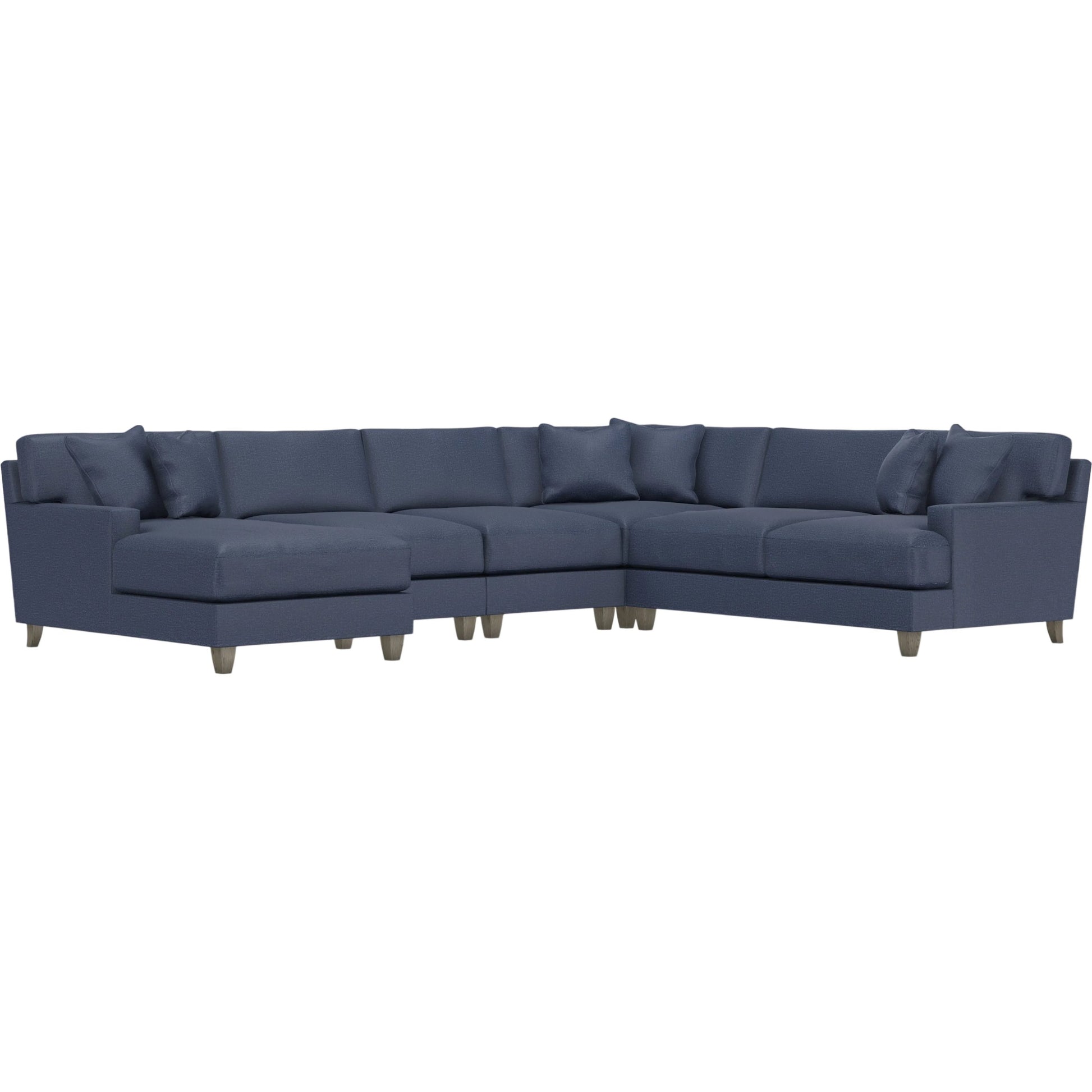Mila 5-Piece Fabric Sectional by Bernhardt in wdf, 789 portobello. Made from unique in a unique style.