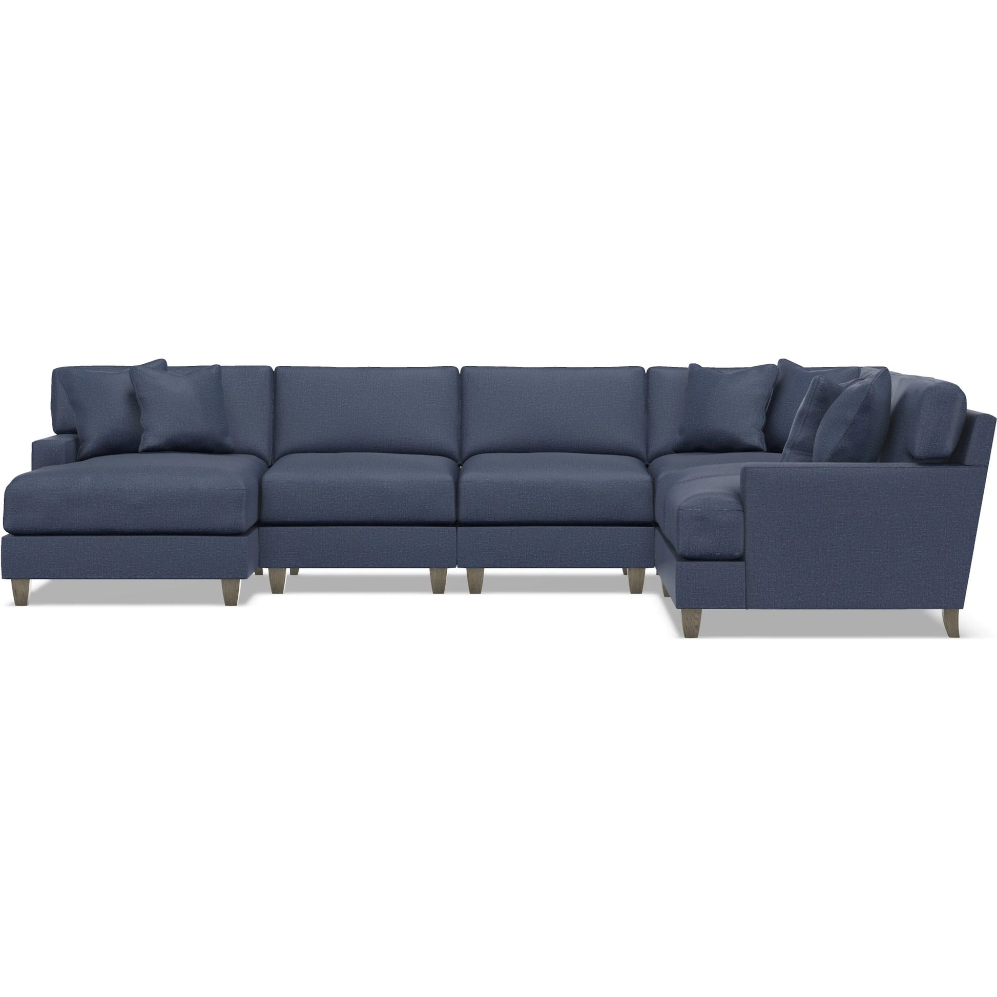 Mila 5-Piece Fabric Sectional by Bernhardt in wdf, 789 portobello. Made from unique in a unique style.