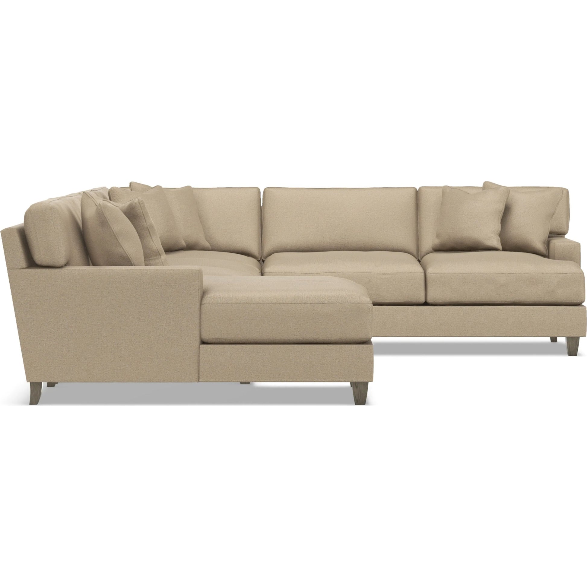 Mila 5-Piece Fabric Sectional by Bernhardt in wdf, 789 portobello. Made from unique in a unique style.