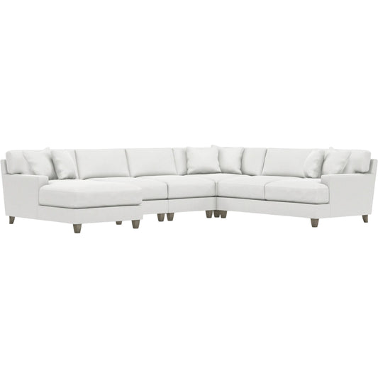 Mila 5-Piece Fabric Sectional by Bernhardt in wdf, 789 portobello. Made from unique in a unique style.
