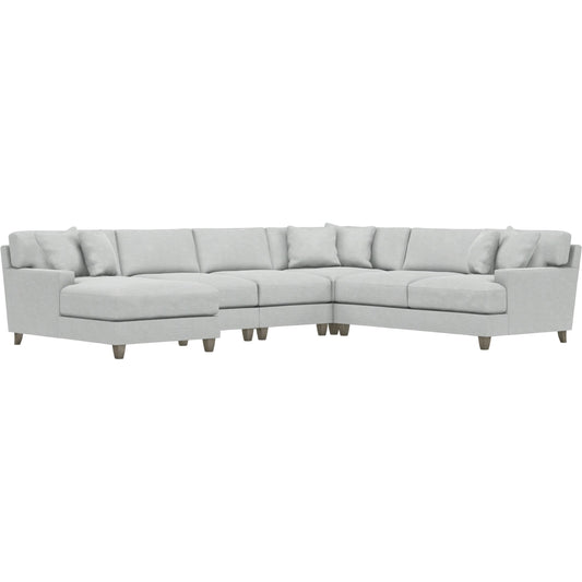 Mila 5-Piece Fabric Sectional by Bernhardt in wdf, 789 portobello. Made from unique in a unique style.