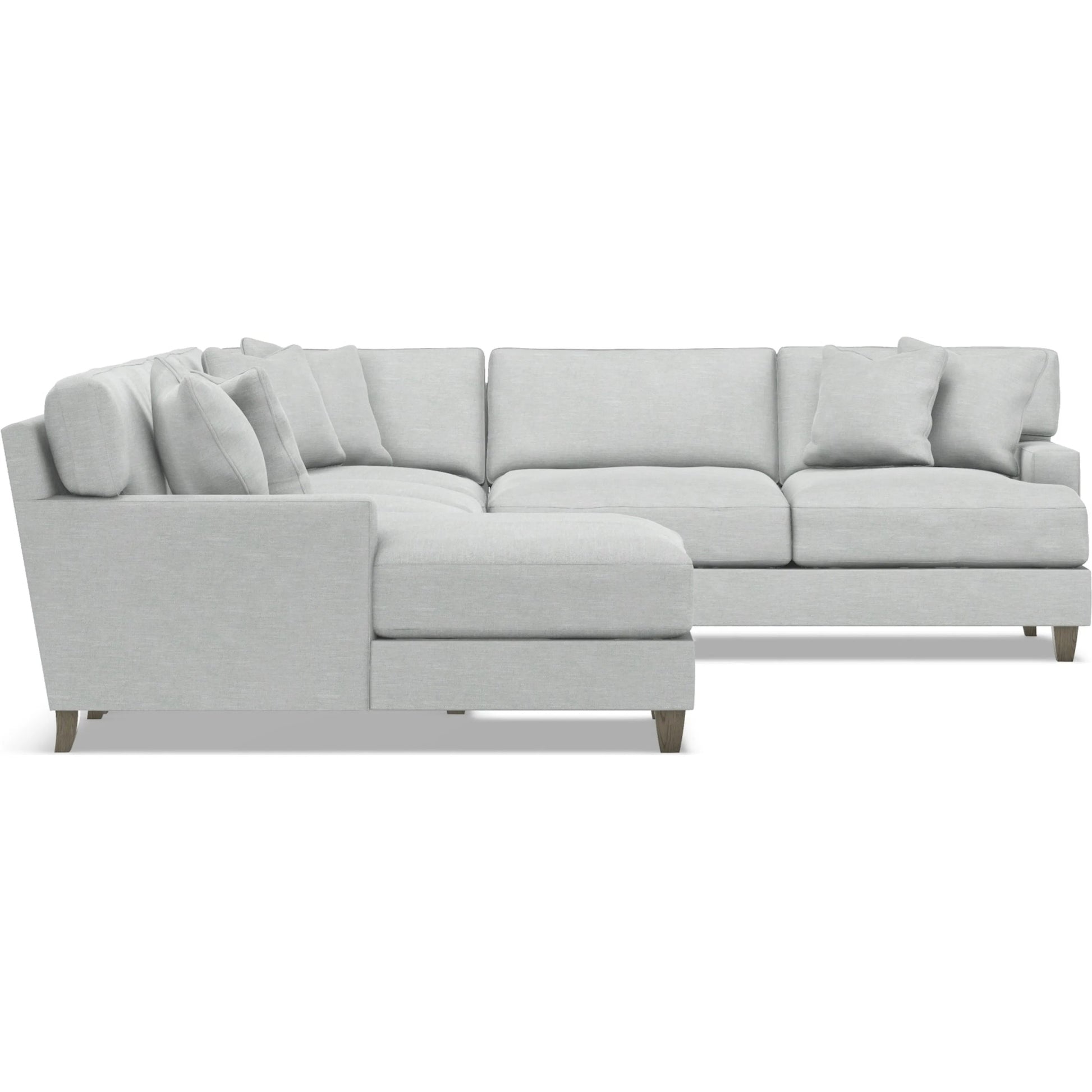 Mila 5-Piece Fabric Sectional by Bernhardt in wdf, 789 portobello. Made from unique in a unique style.