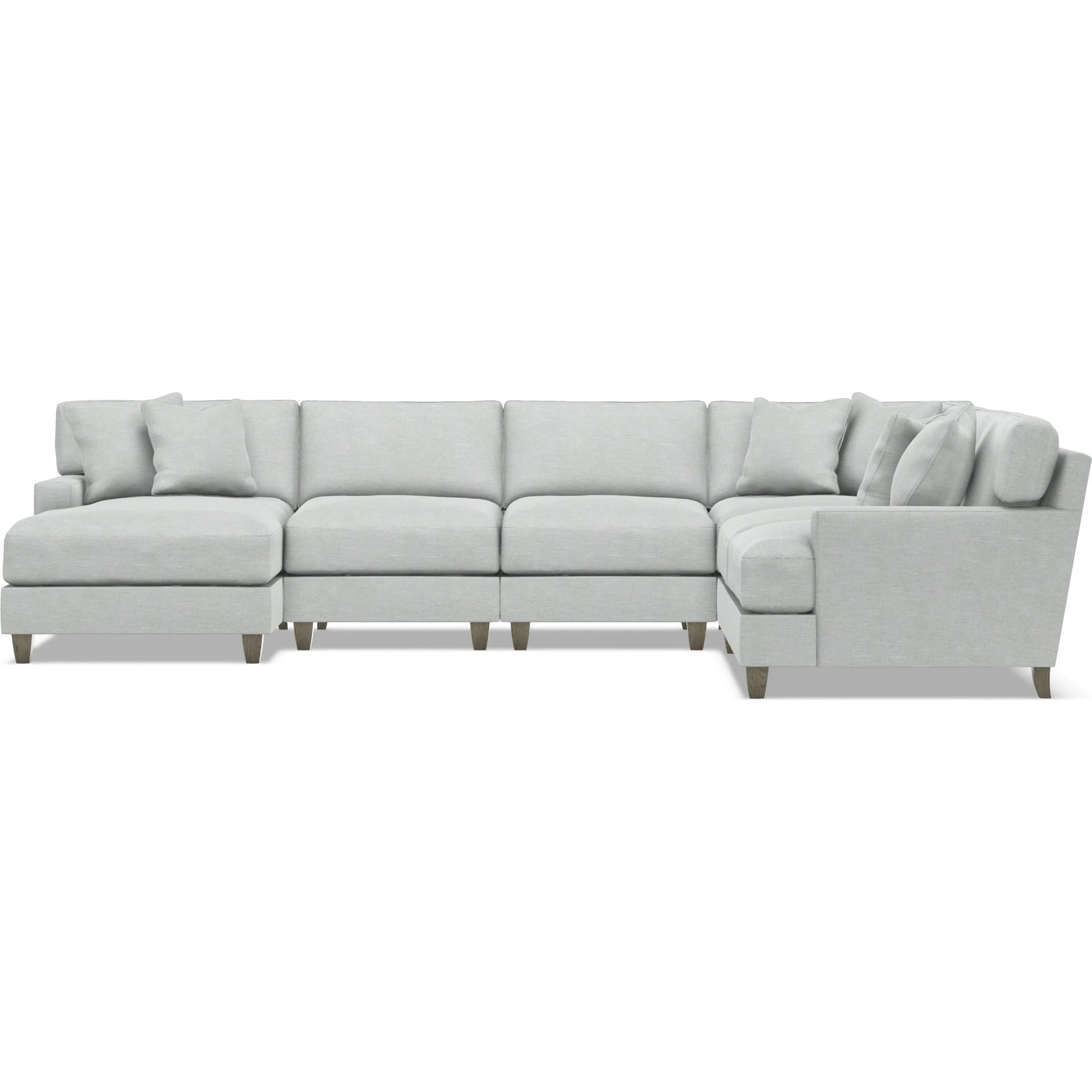 Mila 5-Piece Fabric Sectional by Bernhardt in wdf, 789 portobello. Made from unique in a unique style.